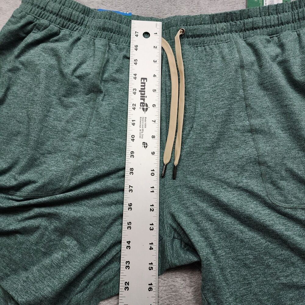 Right Of Way Mens XXL Adam Leisure Shorts Green NWT Zip Pockets Drawstring - Picture 10 of 11